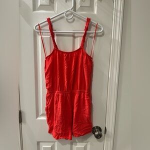 Express Bright Red Romper